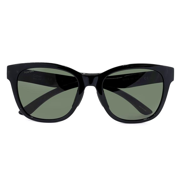 SMITH スミス サングラス caper 086 Black Polarized Gray Green 釣り フィッシング 軽量 キャンプ アウトドア ケイパー バタフライ ウェリントンの画像