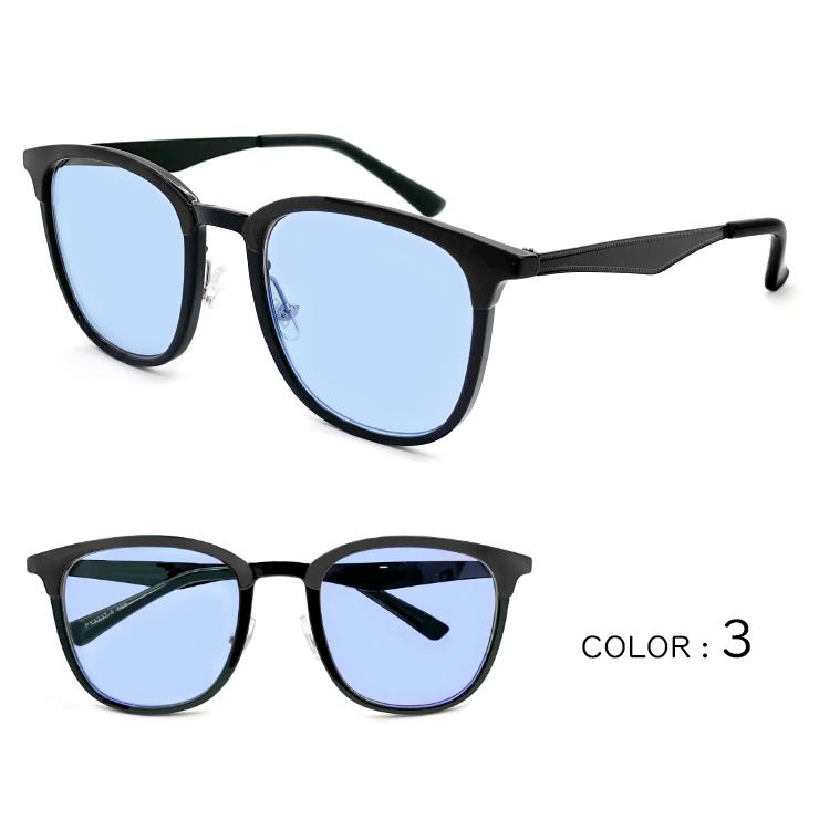 サングラス メンズ ライトカラー レンズ uvカット 紫外線対策 py1237