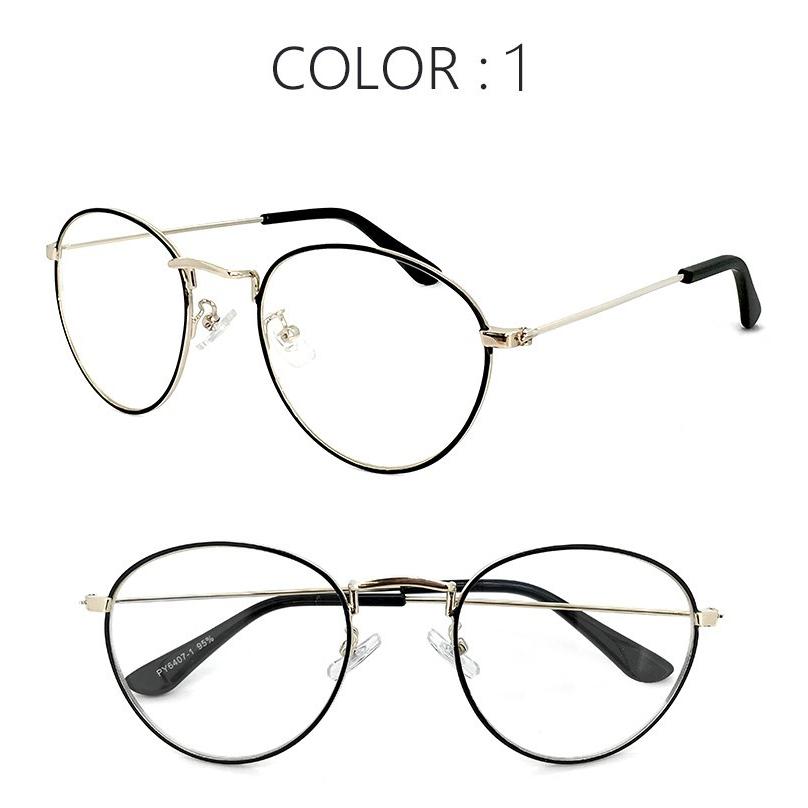 伊達メガネ UVカット クリアサングラス py6407 ページボーイ ダテ眼鏡