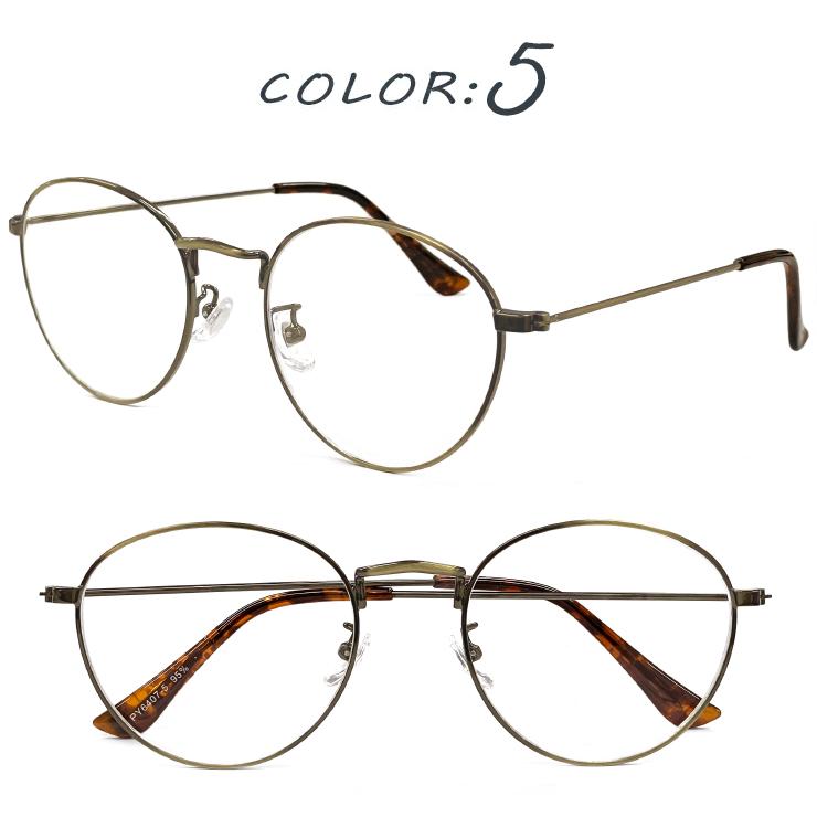 伊達メガネ UVカット クリアサングラス py6407 ページボーイ ダテ眼鏡