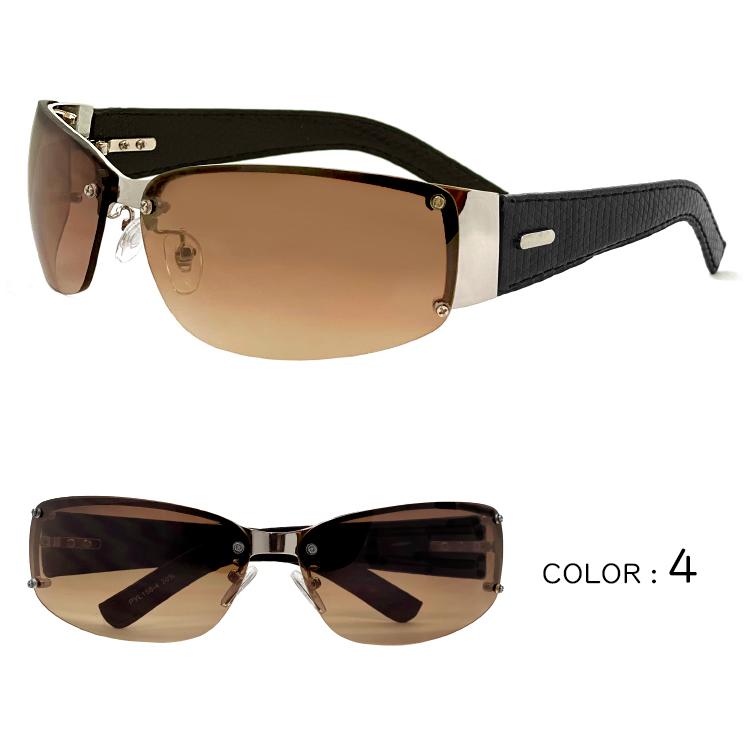 サングラス メンズ PYL-156 革テンプル ページボーイ 男性用 メタル