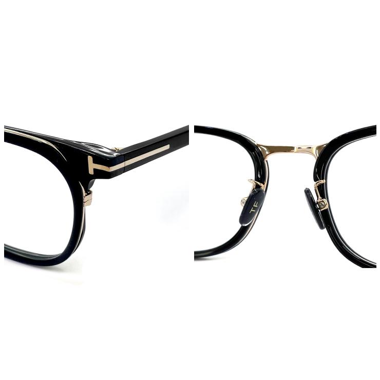 トムフォード メガネ 日本デザインモデル ft5785-d-b/v 001 tf5785-d-b/v 001 眼鏡 TOM FORD tomford tf5785db ft5785db 黒縁 セル巻き｜sunhat｜05