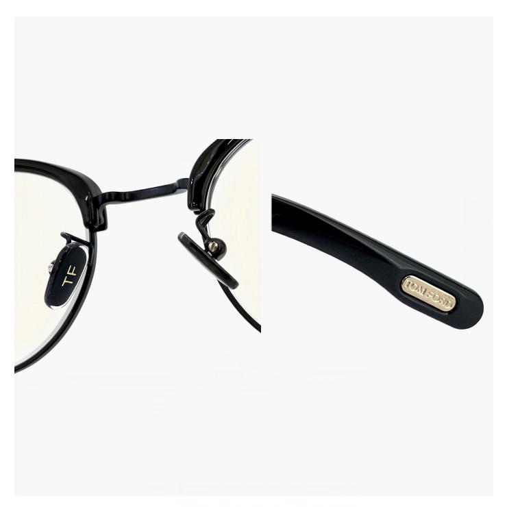 TOM FORD ブラックフレーム トムフォード 眼鏡 度入り 度なしレンズ付 TOM FORD EYEWEAR トムフォード 度なし ブルーライトカット メガネ