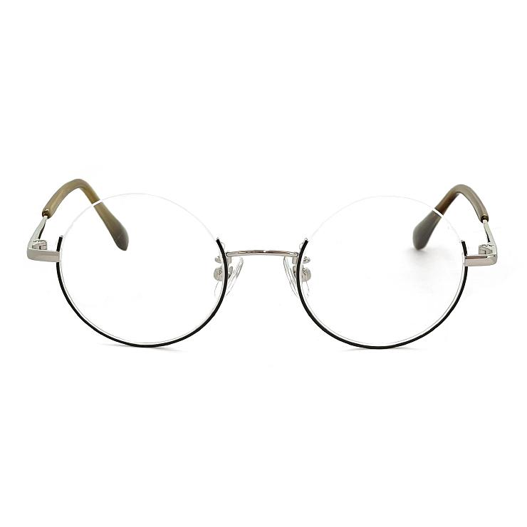 メガネ レディース 小さめ アンダーリム ラウンド型 2447-1 眼鏡