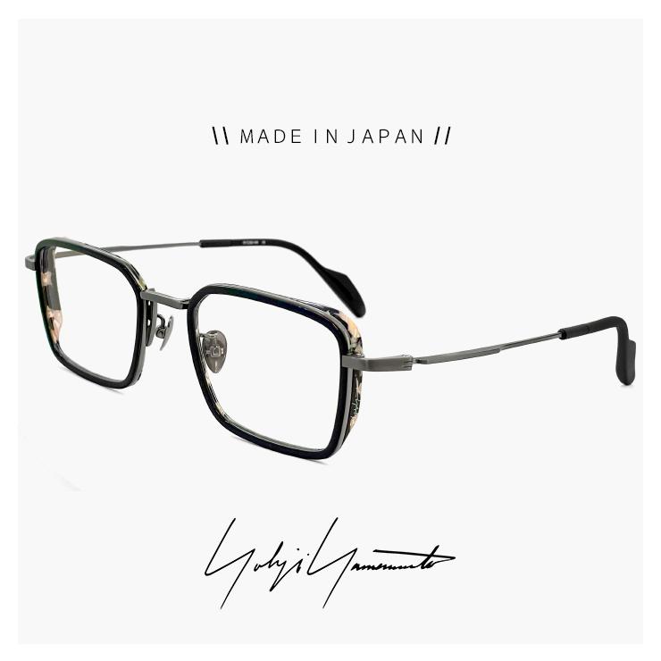 Yohji Yamamoto ヨウジヤマモト メガネ  19-0087 1 メガネ ブラック×ガンメタル フルリム 山本耀司 日本製 やまもと ようじ 眼鏡 メンズ レディース Yohji Yamamoto（ヨウジヤマモト） メンズ ヨウジ ヤマモト メガネ