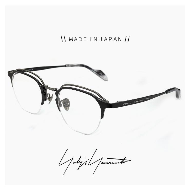 Yohji Yamamot ラウンド型眼鏡 46□24-145　２０２４年　美品 Yohji Yamamoto メンズ ヨウジ ヤマモト メガネ 日本製 19-0089