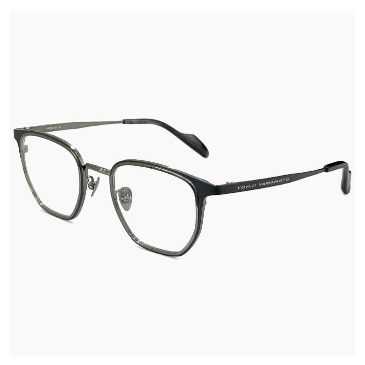 Yohji Yamamot ラウンド型眼鏡 46□24-145　２０２４年　美品 Yohji Yamamoto メンズ ヨウジ ヤマモト メガネ 日本製 19-0086