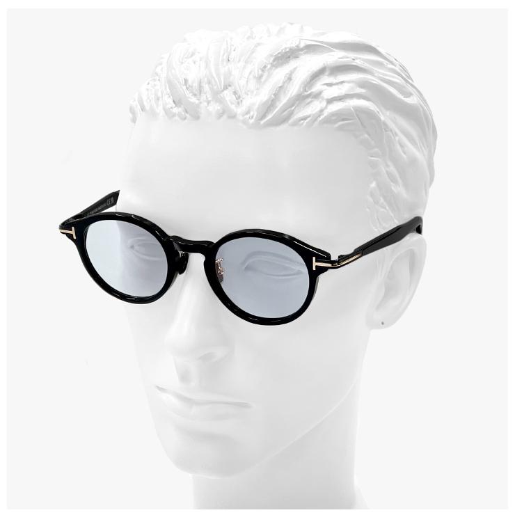 トムフォード サングラス FT1150-D 01a TOM FORD TOMFORD FT1150-D/S tf1150-D tf1150d オーバル ラウンド 型 フレーム uvカット 黒縁 黒ぶち アジアンフィットの画像