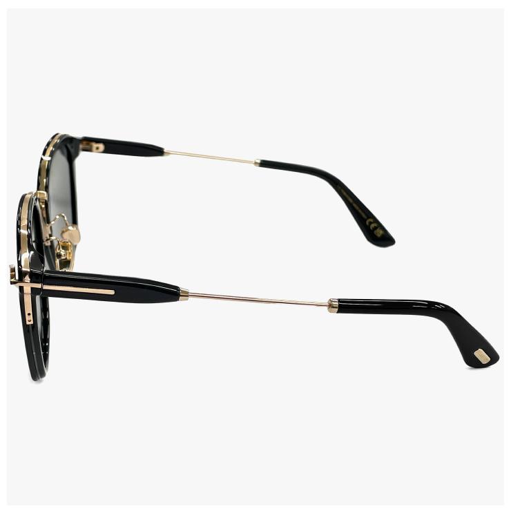トムフォード サングラス FT1243-K 01a TOM FORD TOMFORD FT1243-K/S tf1243-k tf1243k セル巻き フラット ビッグ レンズ 黒縁 黒ぶち アジアンフィットの画像