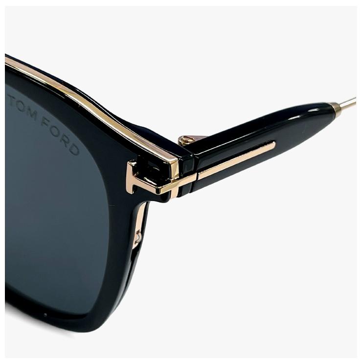 トムフォード サングラス FT1243-K 01a TOM FORD TOMFORD FT1243-K/S tf1243-k tf1243k セル巻き フラット ビッグ レンズ 黒縁 黒ぶち アジアンフィットの画像