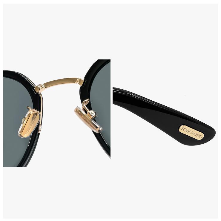 トムフォード サングラス FT1243-K 01a TOM FORD TOMFORD FT1243-K/S tf1243-k tf1243k セル巻き フラット ビッグ レンズ 黒縁 黒ぶち アジアンフィットの画像