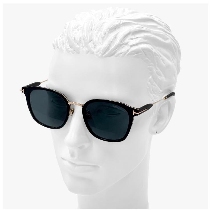 トムフォード サングラス FT1243-K 01a TOM FORD TOMFORD FT1243-K/S tf1243-k tf1243k セル巻き フラット ビッグ レンズ 黒縁 黒ぶち アジアンフィットの画像