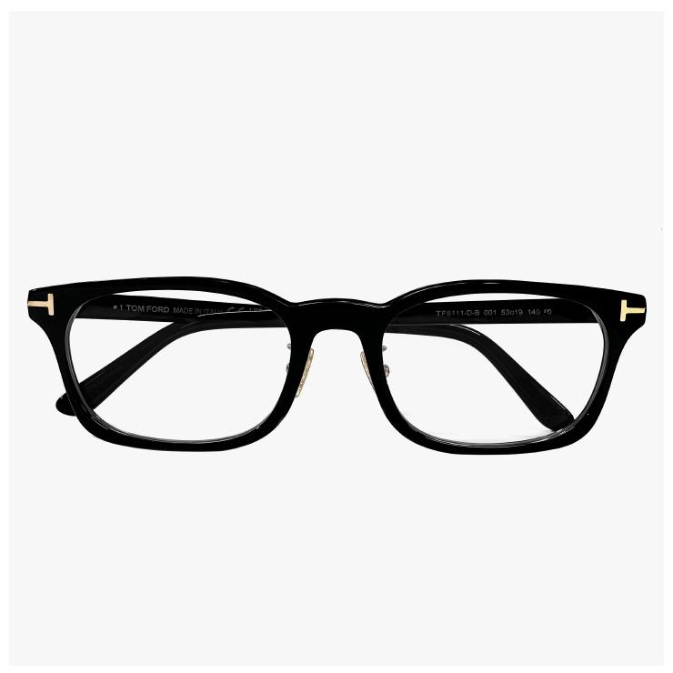 トムフォード 度入り 眼鏡 めがね メガネ TF6111-D-B 黒ブラック▲■ TOM FORD EYEWEAR トムフォード メガネ TF6111-D-B 001 FT6111-D-B/V