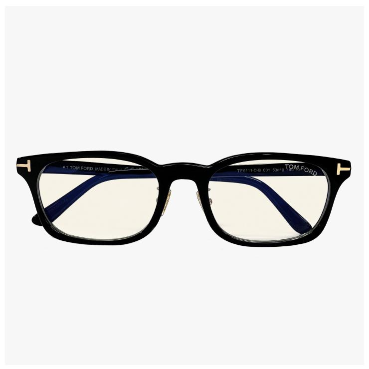 【新品】 トムフォード メガネ 度なし ブルーライトカット レンズ TF6111-D-B 001 TOM FORD クリアサングラス 伊達メガネ FT6111-D-B/V ft6111db tf6111db tomford ブランド 眼鏡 メンズ レディース ユニセックス スクエア 型 フレーム uvカット アジアンフィット 黒縁 黒ぶち TOM FORD EYEWEAR トムフォード メガネ 度なし ブルーライトカット