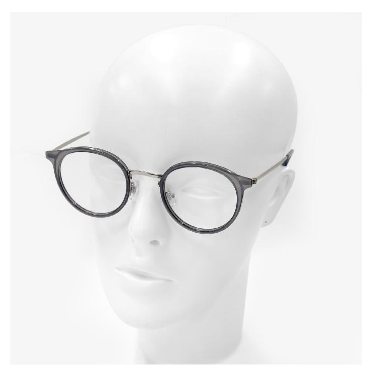 度付き対応 レンズ付き】 丸メガネ 2486-3 メンズ レディース クリア