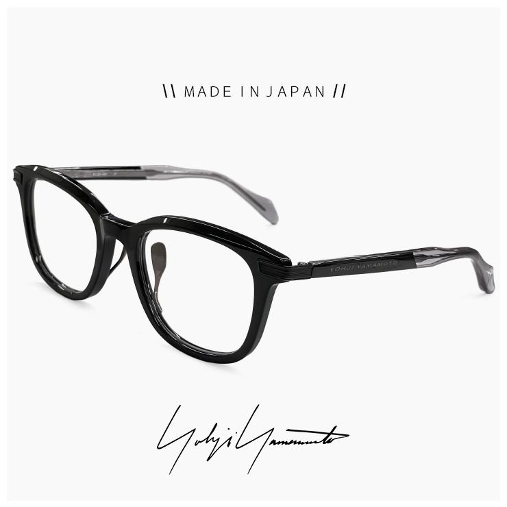 【新品】 ヨウジ ヤマモト メガネ 日本製 19-0101 1 c01 Yohji Yamamoto メンズ 大きめ 大きい 幅広 眼鏡 鯖江 ウェリントン 型 黒縁 黒ぶち フレーム ダミーレンズ発送 Yohji Yamamoto（ヨウジヤマモト） ヨウジ ヤマモト メガネ 日本製 19