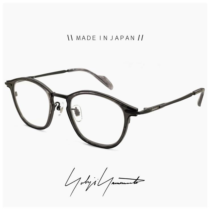 【新品】 ヨウジ ヤマモト メガネ 日本製 19-0102 3 c03 Yohji Yamamoto 鯖江 メンズ 眼鏡 ウェリントン 型 黒縁 黒ぶち アセテート チタン フレーム ダミーレンズ発送 Yohji Yamamoto（ヨウジヤマモト） ヨウジ ヤマモト メガネ 日本製 19