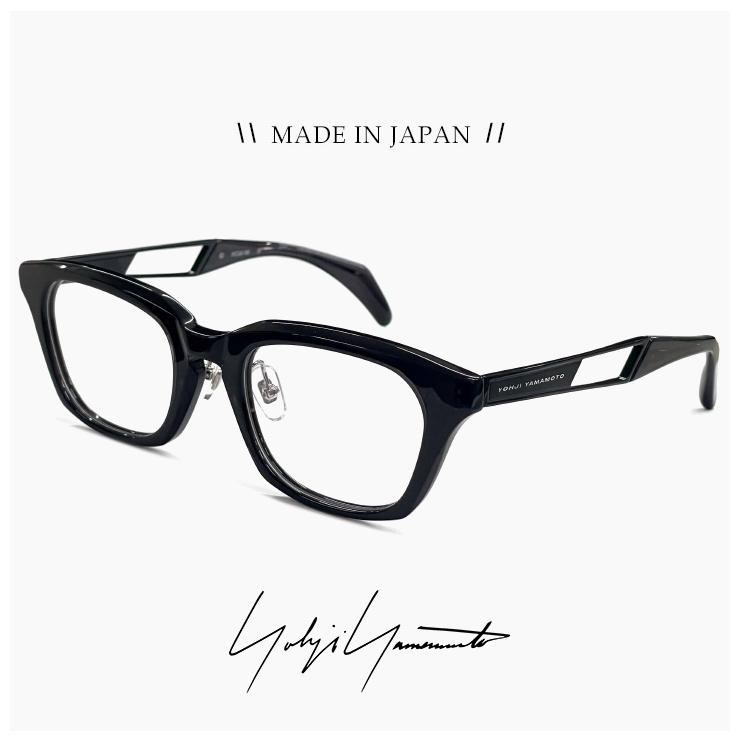 【新品】 ヨウジ ヤマモト メガネ 日本製 19-0104 1 c01 Yohji Yamamoto 鯖江 メンズ 眼鏡 ブランド ウェリントン 型 黒縁 黒ぶち セル メタル コンビネーションフレーム titanium ダミーレンズ発送 Yohji Yamamoto（ヨウジヤマモト） ヨウジ ヤマモト メガネ 日本