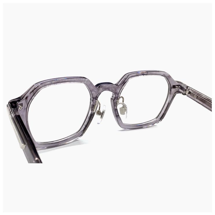 【新品】 ヨウジ ヤマモト メガネ 日本製 19-0114 2 c02 Yohji Yamamoto 鯖江 メンズ 眼鏡 ブランド ヘキサゴン 型 アセテート フレーム  クリアグレーマーブル カラー ダミーレンズ発送 Yohji Yamamoto（ヨウジヤマモト） ヨウジ ヤマモト メガネ 日本製 19
