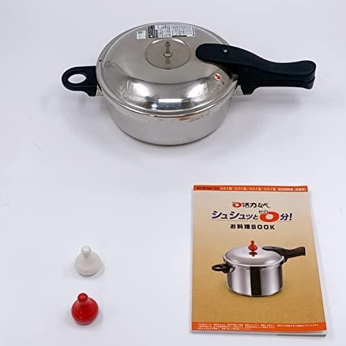 アサヒ軽金属 日本製 圧力鍋 ガス対応 [レシピ付き] IH対応 3.0L M