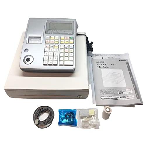 カシオ レジスター 10部門 ドロア分離型 TE-400-SRL ライトシルバー
