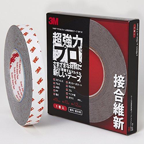 3M　超強力両面テープ　VHB　構造用接合テープ　BR-12　接合維新　19mm×10m