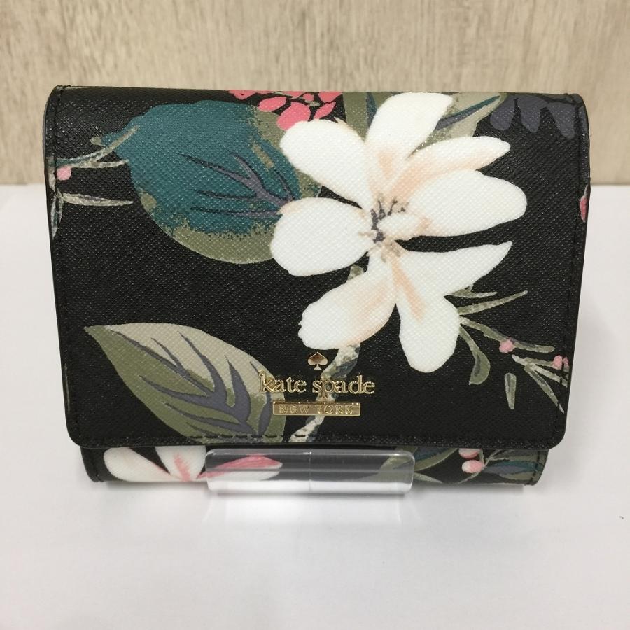 ケイトスペードニューヨーク kate spade new york 3つ折り財布 BLK 花柄 ＊PWRU6218 3つ折り財 中古 220404 :  2326301514403 : サンクルストア - 通販 - Yahoo!ショッピング