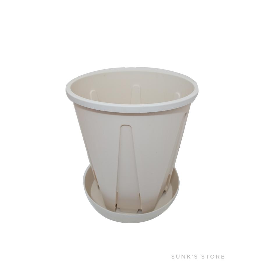 植木鉢 スリット鉢 おしゃれ  5号 6号 サイズ 白 茶 ロング 大型 プラスチック｜sunks-store｜03