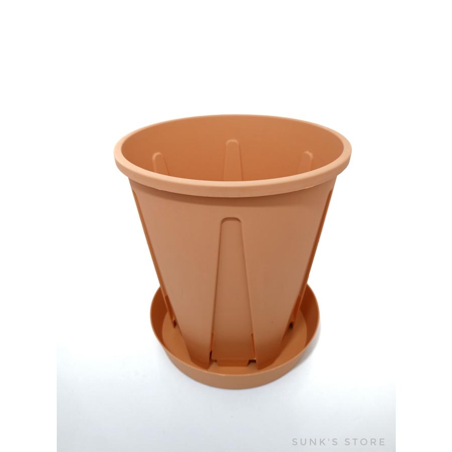 植木鉢 スリット鉢 おしゃれ 大型 9号 サイズ 白 茶 ロング