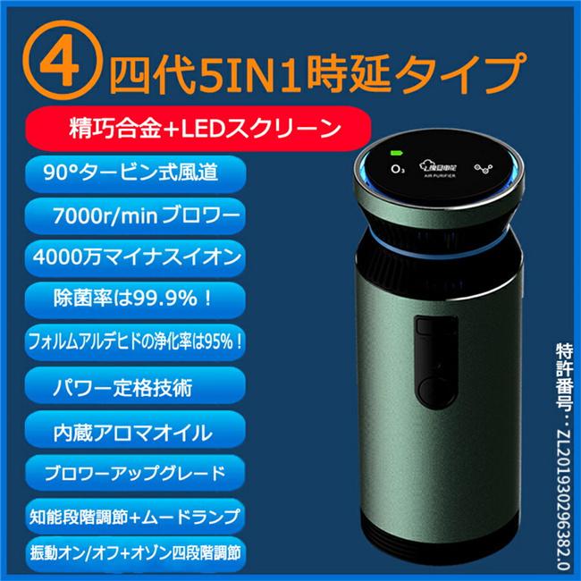 送料無料 車載用空気清浄機 マイナスイオン フィルター交換不要 オゾン 空気浄化 空気清浄機 オゾン 車用 フィルター交換不要 空気清浄器 車の中の脱臭 タバコ 空気浄化 除去 B84 4 抗菌機能 におい 日光ライフ 脱臭器 ヤフー店