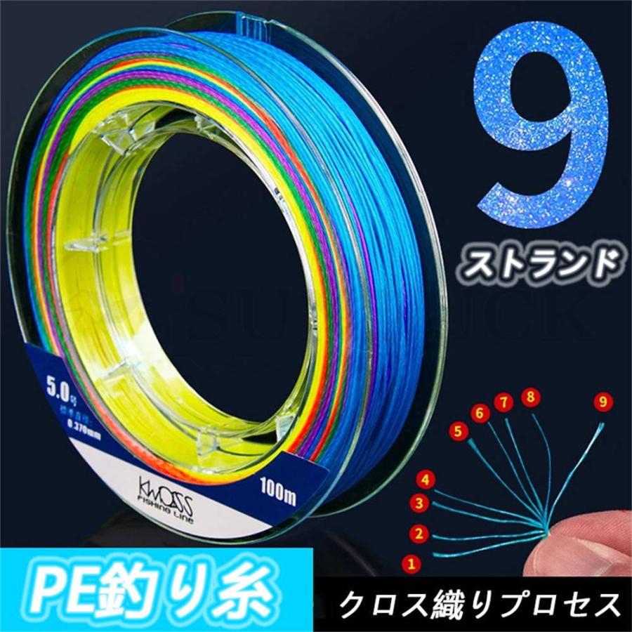9ストランドの大型馬釣りラインメインライン100メートルpeラインサブラインキャストロッド海釣り道具 Luckp サンラック 通販 Yahoo ショッピング