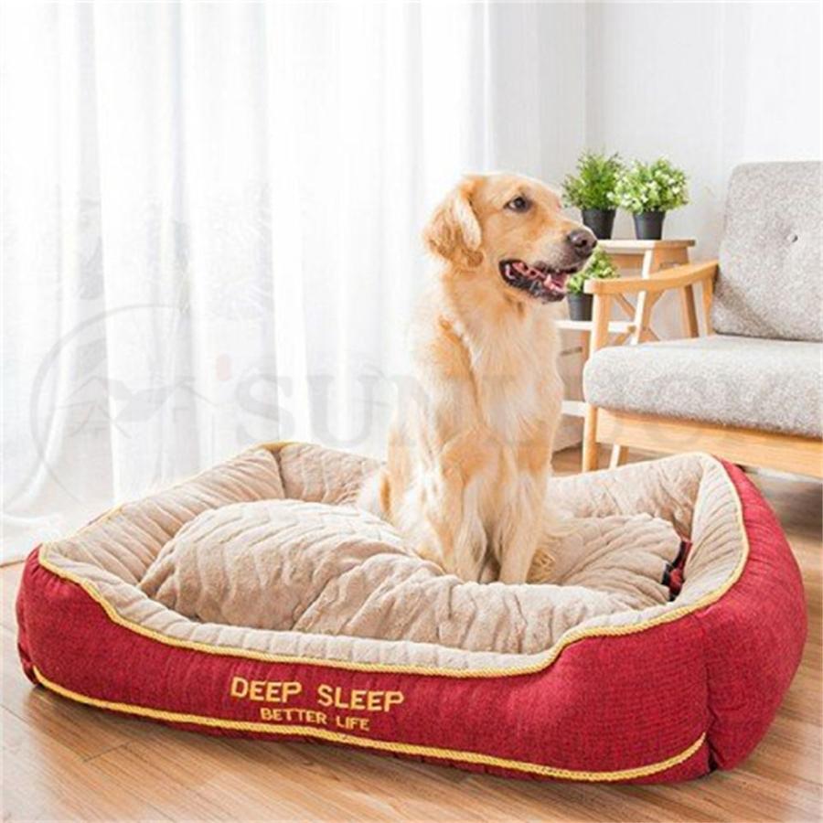 偉大な 犬用 猫用 ペットベッド スクエア型 ペットソファー ペットマット クッション 取り外し可能 洗える 耐噛み 耐摩耗 湿気遮断 インテリア 工場直送 Turningheadskennel Com