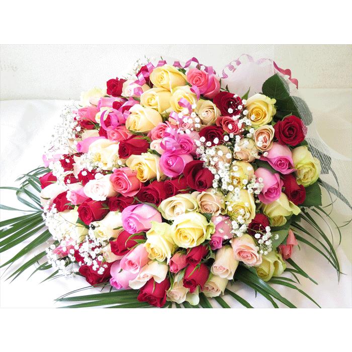 日本製 バラ 100本バラ 花束 誕生日プレゼント 花 女性 プロポーズ 108本バラ Aynaelda Com