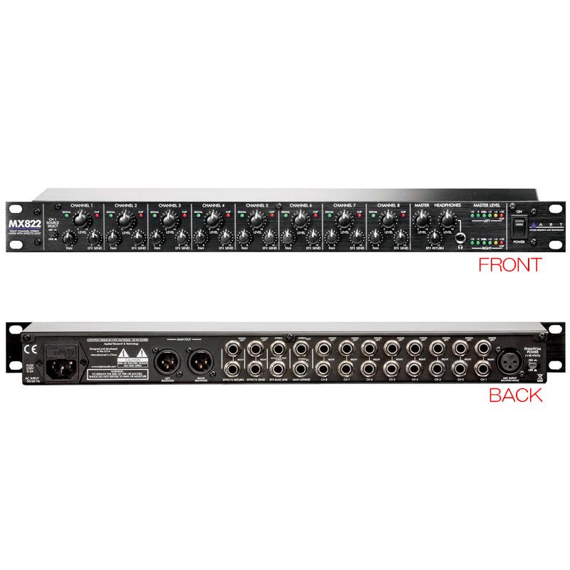 ART MX822 安心の日本正規品！ミキサー ステレオ8CH : サン 