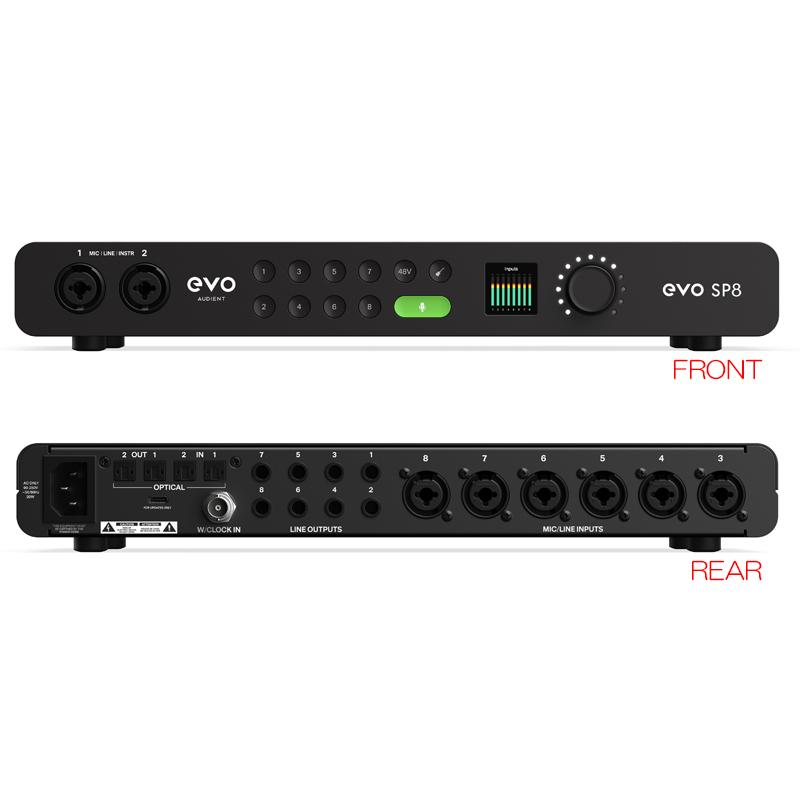 Audient evo SP8 マイクプリアンプ 美品 AUDIENT EVO SP8 安心の日本正規品！ 8chマイクプリアンプ