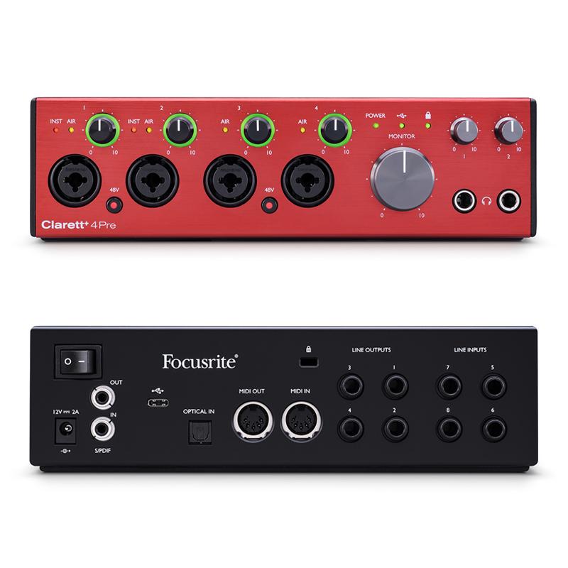 FOCUSRITE CLARETT+ 4PRE : サンフォニックスYahoo!店 - 通販 - Yahoo