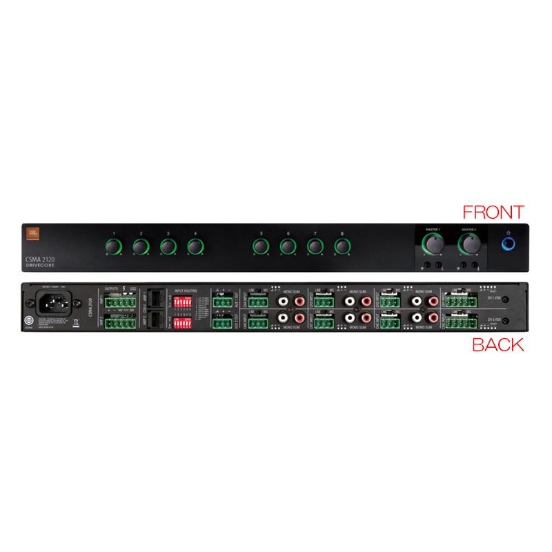 JBL CSMA 2120 ミキサーアンプ JBL CSMA 2120 120W 8-channel Mixer-Amplifier | Sweetwater