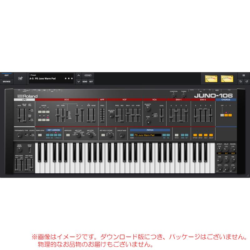 ROLAND JUNO-106 CLOUD 買い切りライセンス 【特価！在庫限り】【最短 