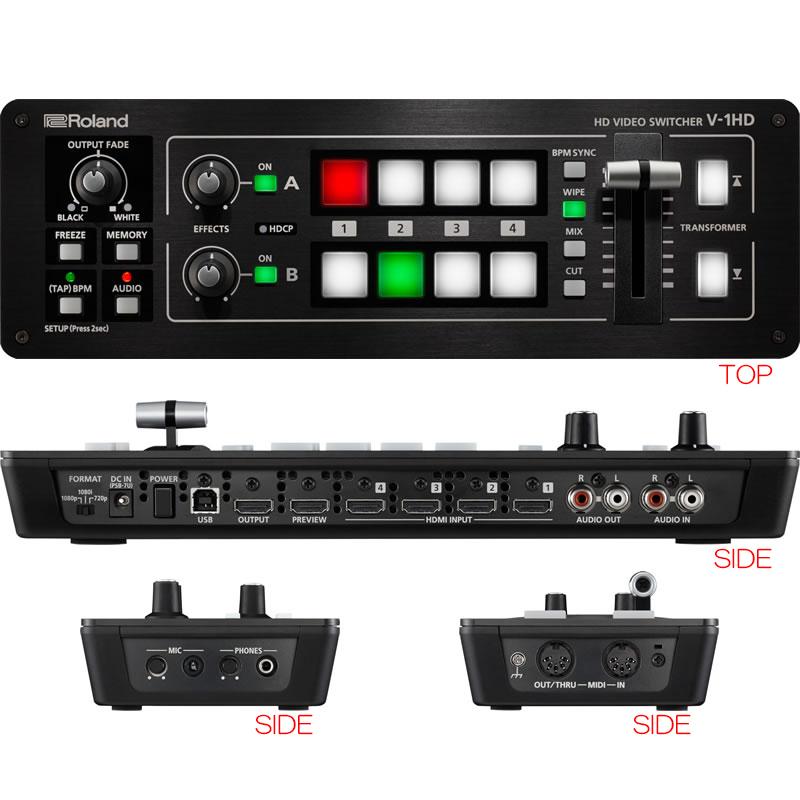 ROLAND V-1HD 【カナレHDMIケーブル1.5m×2本プレゼント！】HD ビデオ