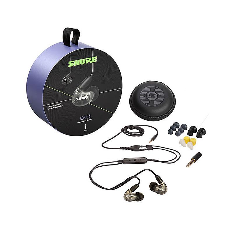 SHURE AONIC 4 ブラック SE42HYBK+UNI-A 国内正規品【在庫限りで販売