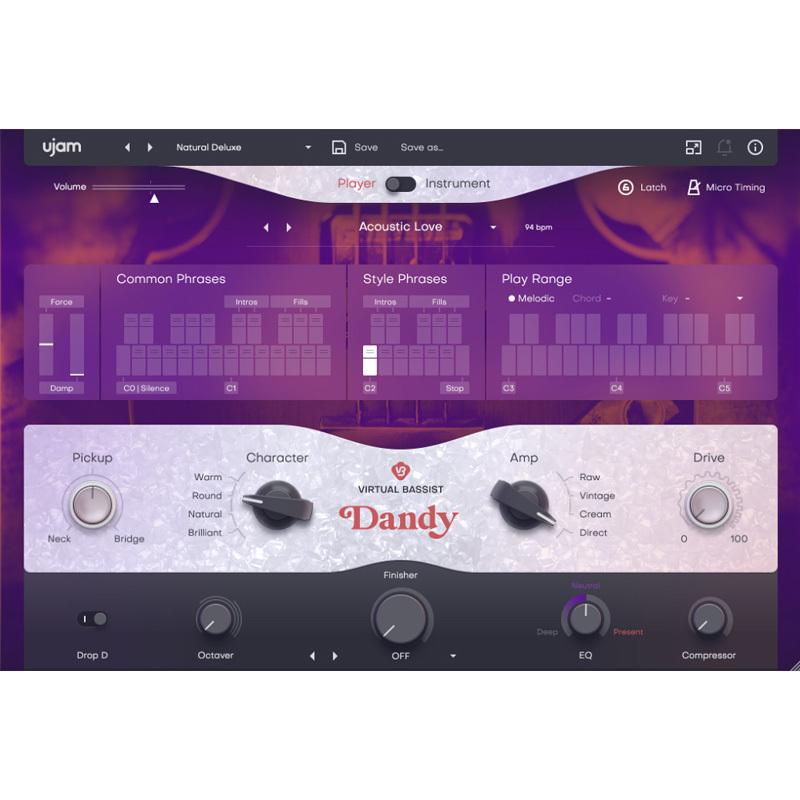 UJAM VIRTUAL BASSIST DANDY ダウンロード版 安心の日本正規品！ |  | 01