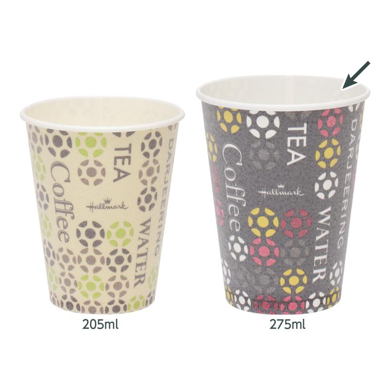 ストロングカップ ＨＭ カフェ 275ml 9oz 50個 【 発泡断熱 耐熱性 紙コップ ホールマーク Hallmark おしゃれ レギュラーサイズ 日本製  】 | サンナップ | 03
