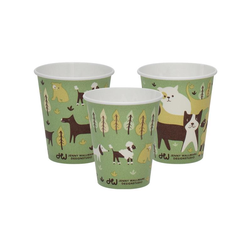 JW ドッグカップ 90ml ３オンス 3oz 50個 【 動物柄 小さいコップ 紙コップ 弁当 日本製 安全品質  】 | サンナップ | 03