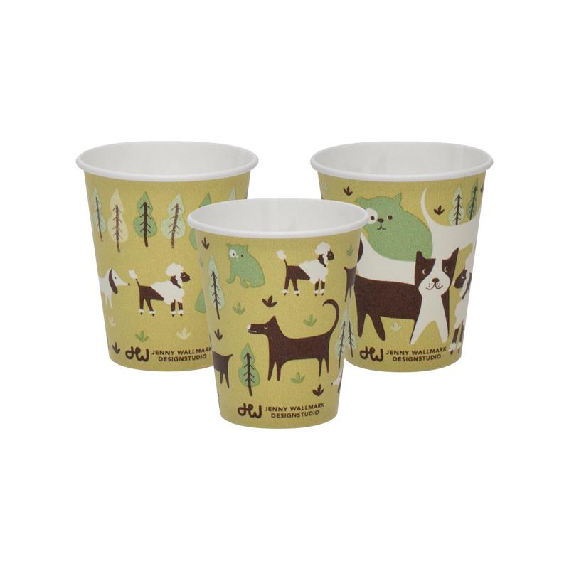JW ドッグカップ 90ml ３オンス 3oz 50個 【 動物柄 小さいコップ 紙コップ 弁当 日本製 安全品質  】 | サンナップ | 04