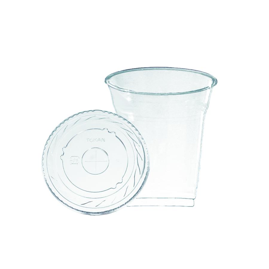 サンナップ（SUNNAP） cuplid 98口径 プラカップ クリア 蓋セット420ml