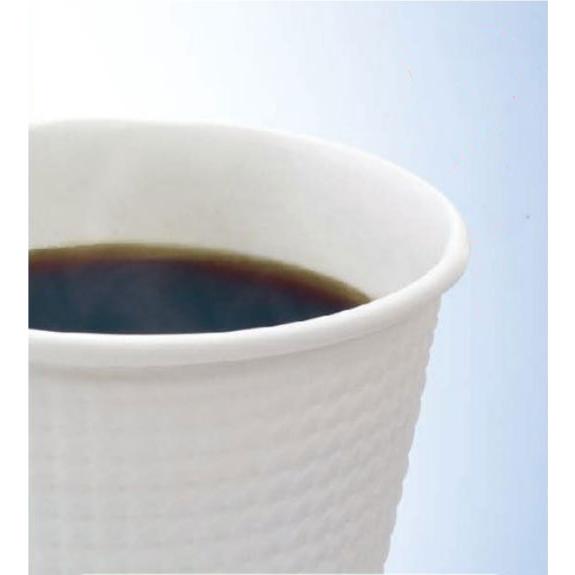 cuplid 蓋付き エンボスカップ 未晒し 蓋黒 340ml 12oz 50組 【 断熱 紙コップ 断熱性 蓋セット 断熱紙コップ 断熱カップ 断熱コップ 使い捨て みざらし 耐熱 】 | サンナップ | 05