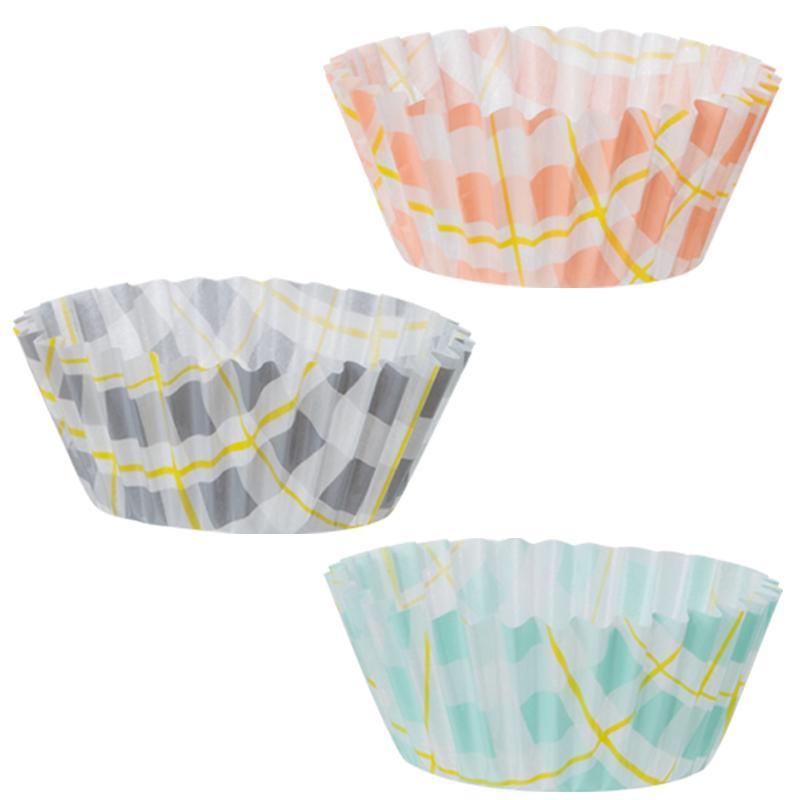 スイトール おかずカップ ハーモニーチェック 丸 【 15枚入×10パック お弁当カップ 仕切り皿 惣菜カップ お弁当 使い捨て おかず SOC-HCM 】 | サンナップ | 03