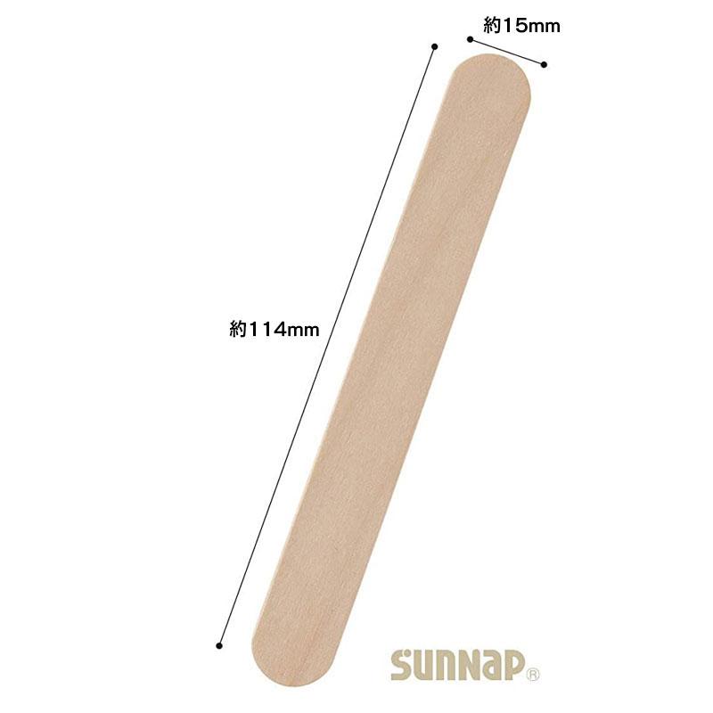 サンナップ（SUNNAP） ウッド スパチュラ 11cm 100本入り 【 木べら