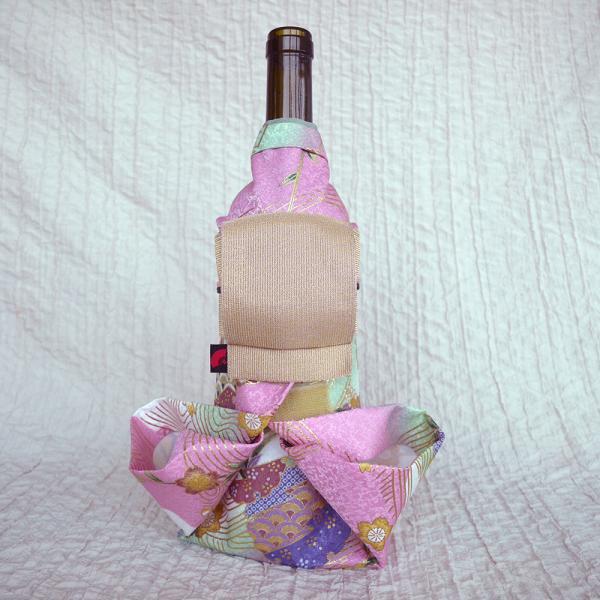 Kimono 着物 ボトルカバー 「金彩(白)」 ファーストライン BOTTLECOVER