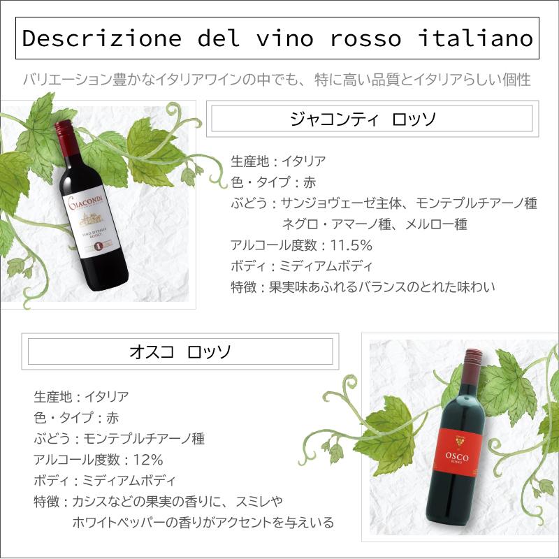 赤ワインセット イタリア産 フルボトル 750ml 6本セット 6種類セット ミディアムボディ 飲み比べ 家飲み プレゼント ギフト